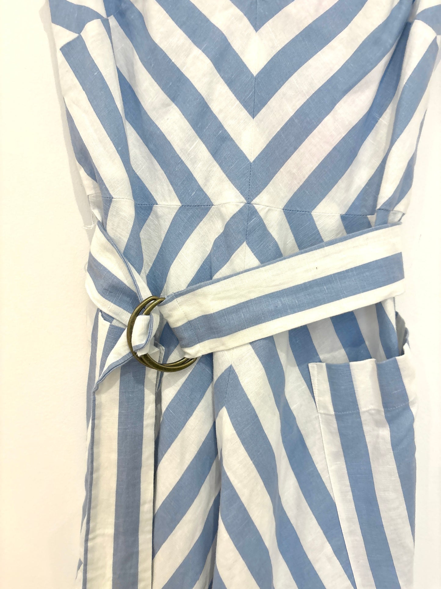 New With Tags Kate Spade Deck Stripe Midi Dress UK 4