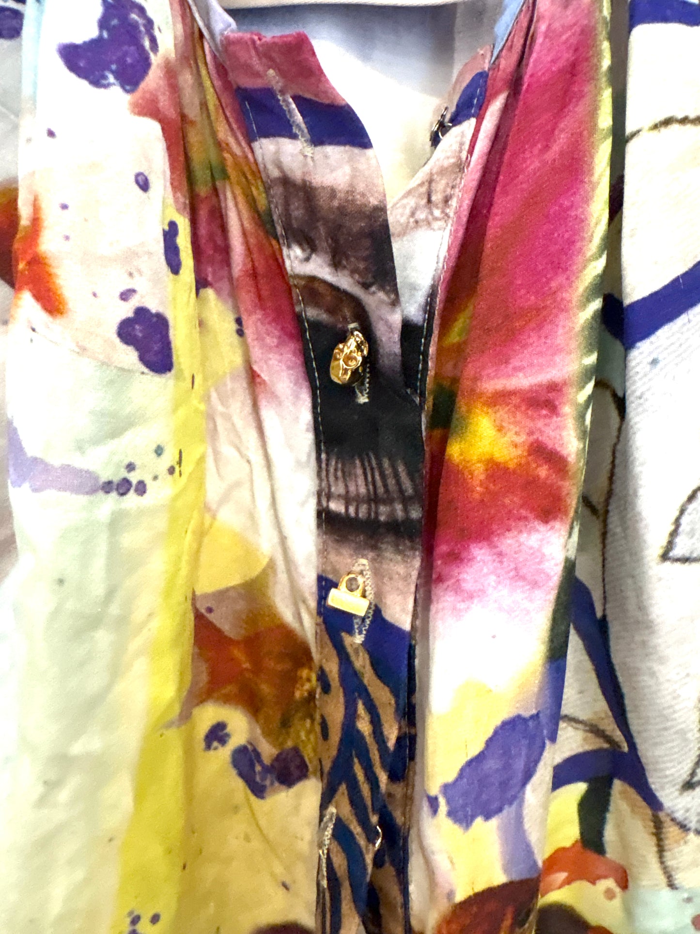 Adriana Degreas Print Tie Front Top S