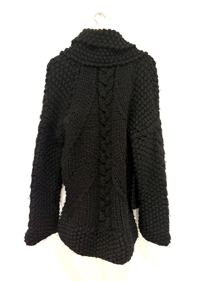 Alberta Ferretti Wool Knit Coat UK 8