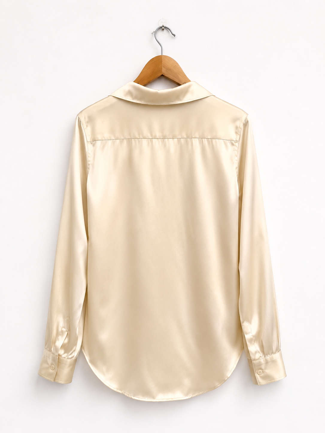 Lauren by Ralph Lauren Classic Satin Shirt S