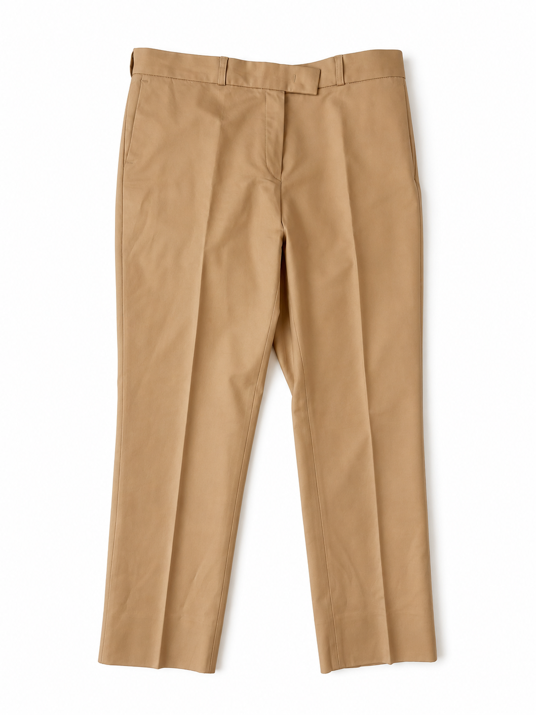 Joseph Stretch Camel Cropped Cotton trousers