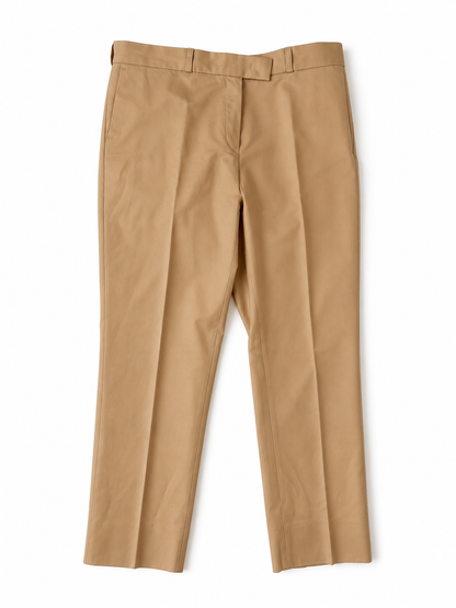 Joseph Stretch Camel Cropped Cotton trousers