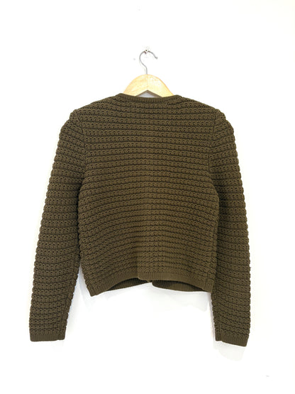 Ba&sh Khaki Cardigan XS