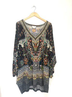 Camilla Beaded Jersey Kaftan S