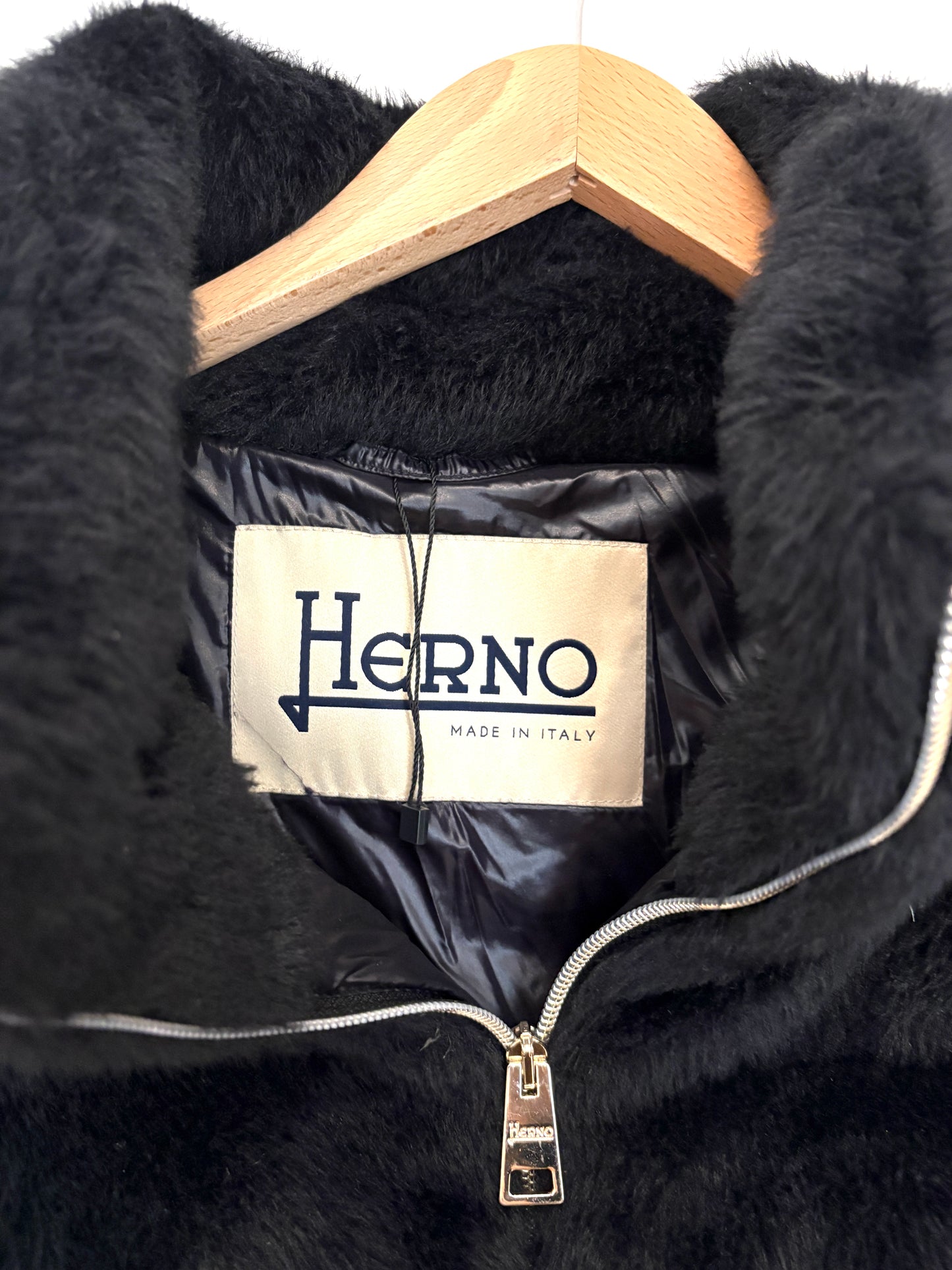 Herno Faux Fur Coat UK 8