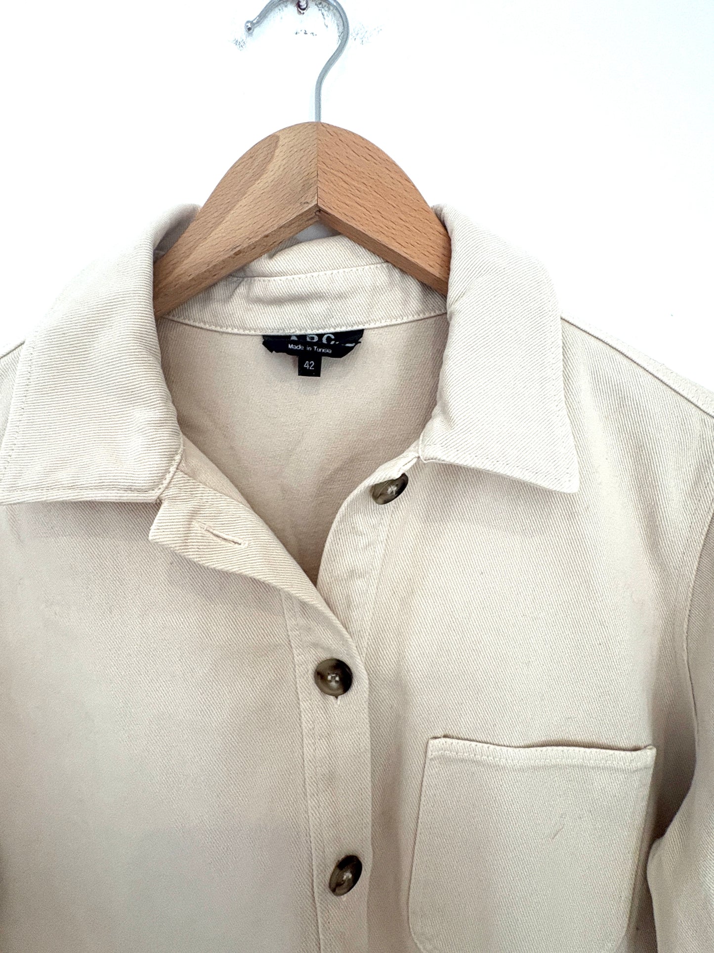 A.P.C Denim Beige Dress UK 14