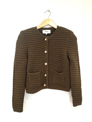 Ba&sh Khaki Cardigan XS
