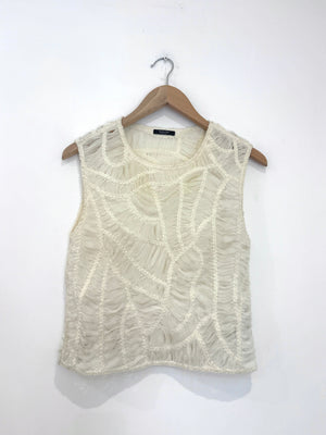 Massimo Dutti Fringed Blouse XS