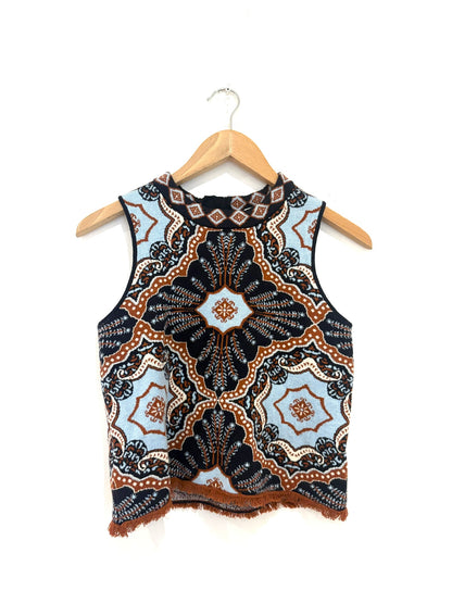 Cara Cara Juliana Fringed Wool Cashmere Top
