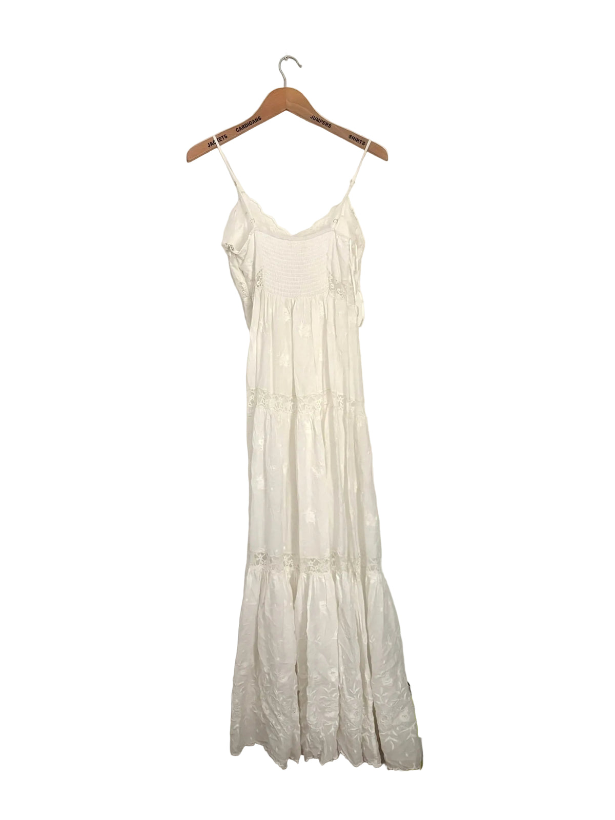 LoveShackFancy Espa Lace-Trimmed Maxi Dress S