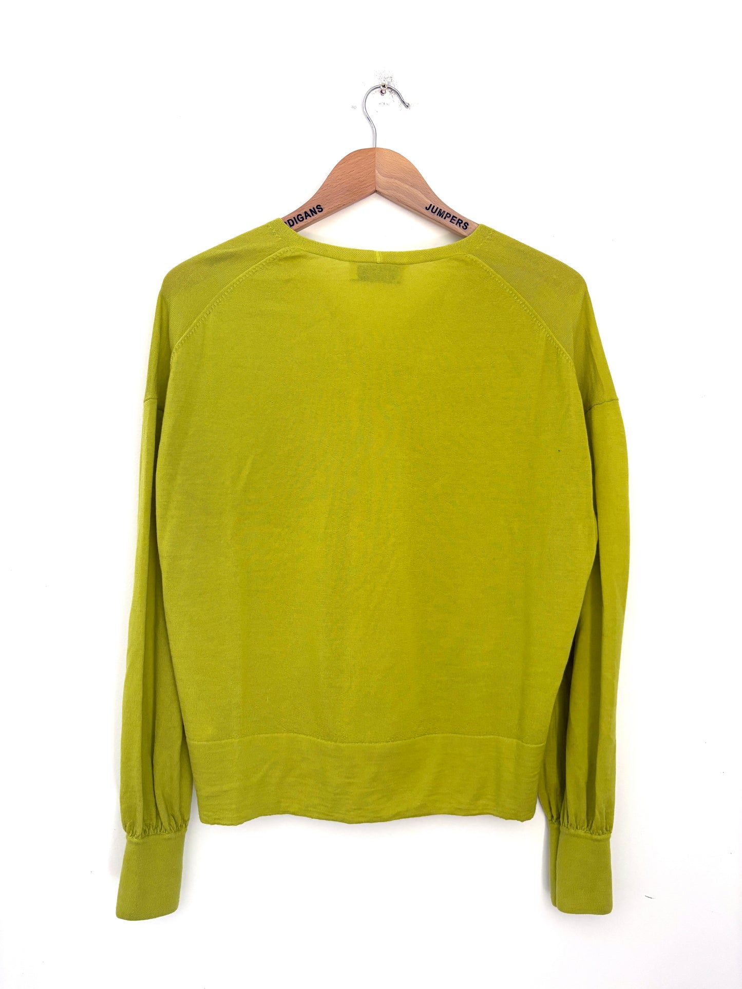 The Fold Lime Merino Wool Sweater M