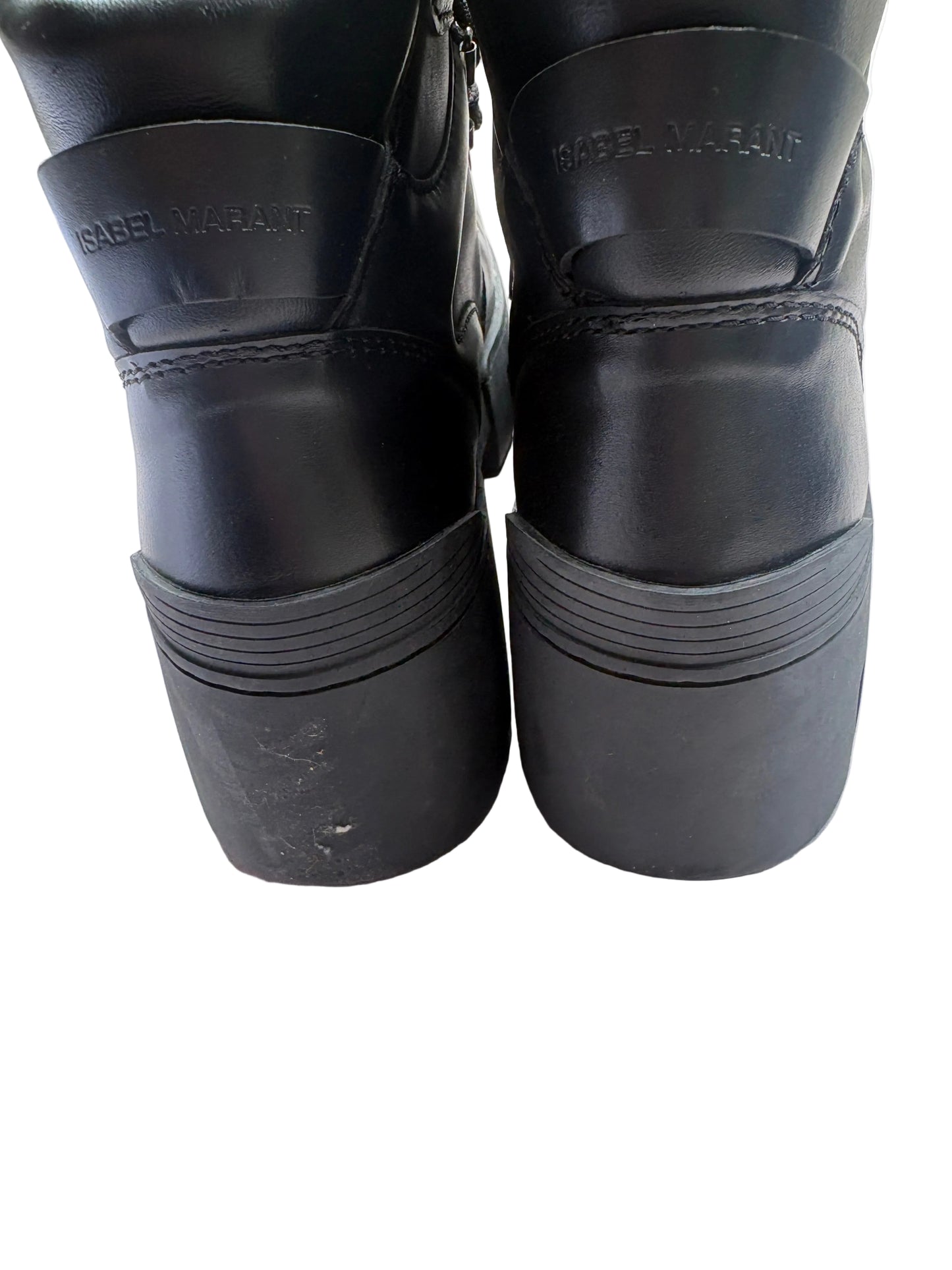 Isabel Marant Leather Grunge Mealie Boots UK 7