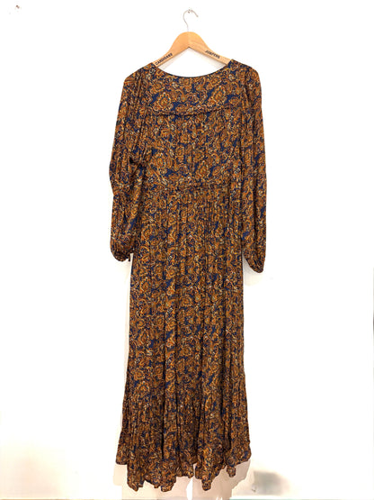Sezane Paisley Print Dress UK 6