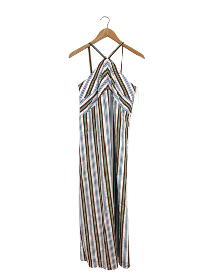 Rosie Assoulin Call Me Maybe Striped Poplin Dress
