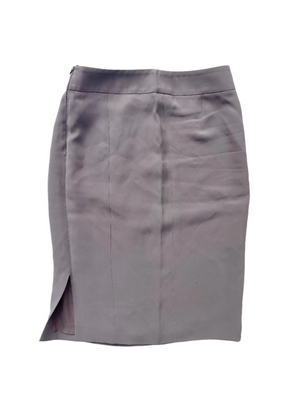 Giorgio Armani Grey Slit Skirt UK 8