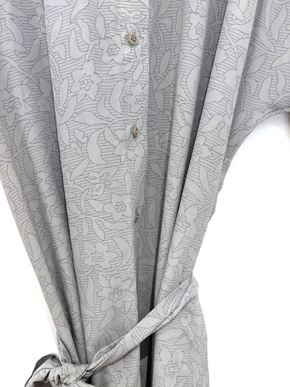 New With Tags Raey Silk Grey Long Day Dress UK 6