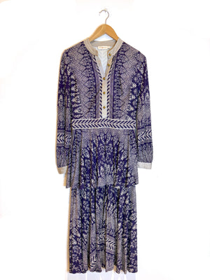 Tory Burch Purple Printed Dress S