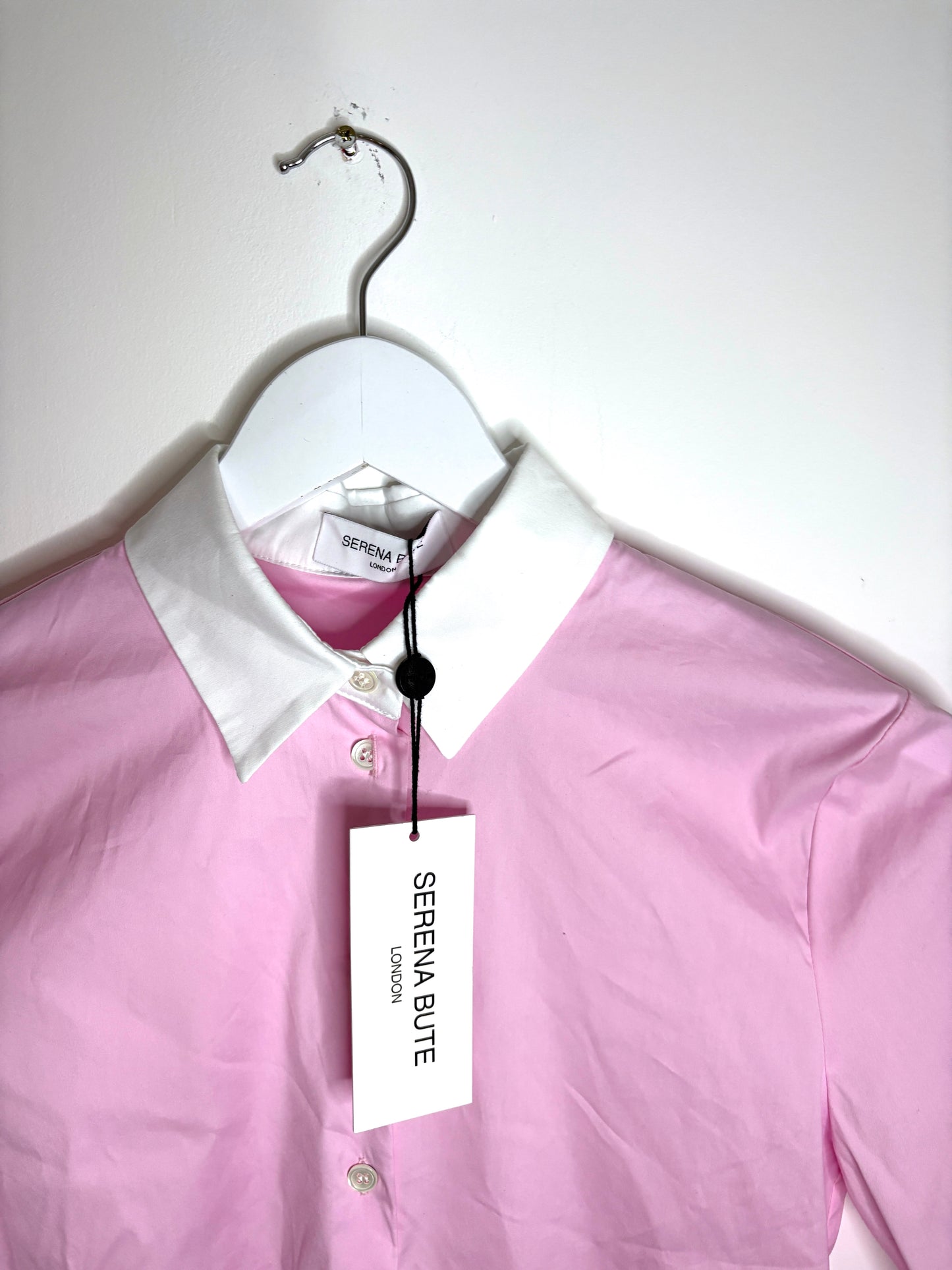 New With Tags Serena Bute Pink Cotton Shirt XS
