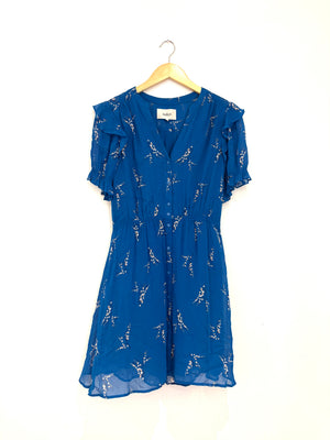 Ba&sh Blue Floral Dress XS