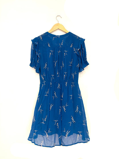Ba&sh Blue Floral Dress XS