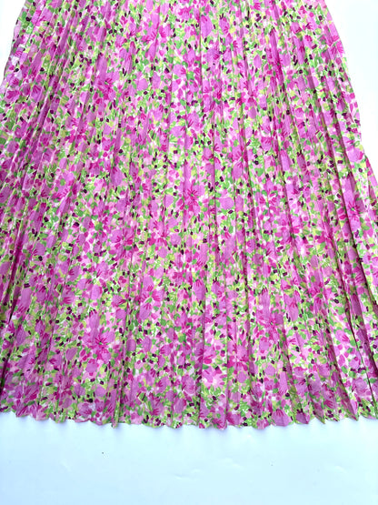 & Other Stories Plissé Pleated Midi Skirt M