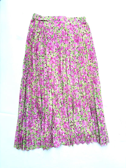 & Other Stories Plissé Pleated Midi Skirt M