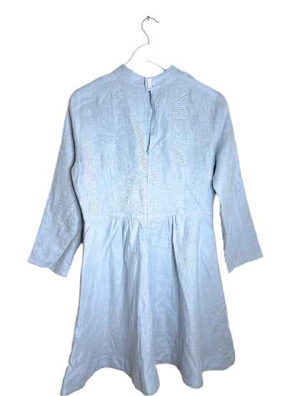 Casa Raki Blue Linen Dress S