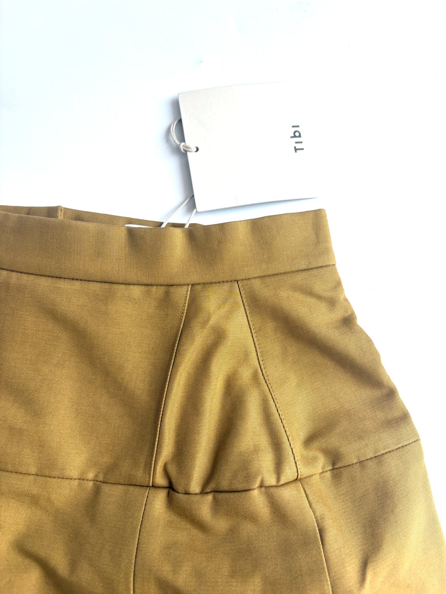 New With Tags Tibi Camel A-Line Midi Skirt UK 6
