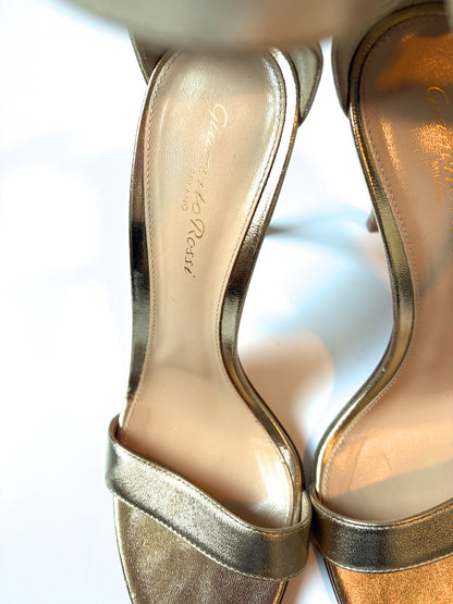 Gianvito Rossi Gold Heels UK 5