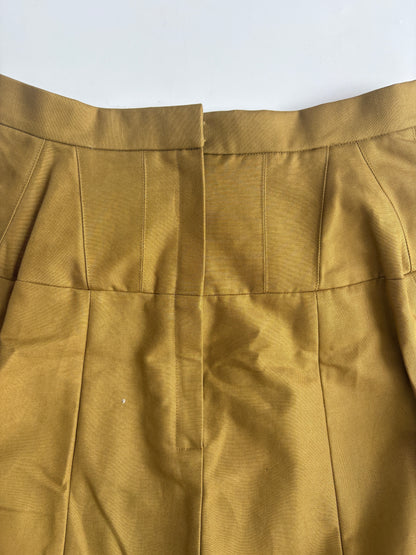 New With Tags Tibi Camel A-Line Midi Skirt UK 6