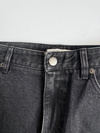 New With Tags Tibi Black Denim Skirt 26"
