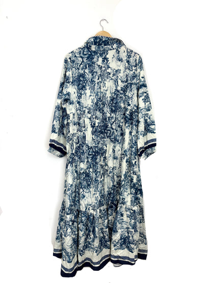 New With Tags Miss Rosier Adelaide Graphic Print Dress M