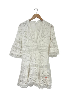 White Lace Dress S