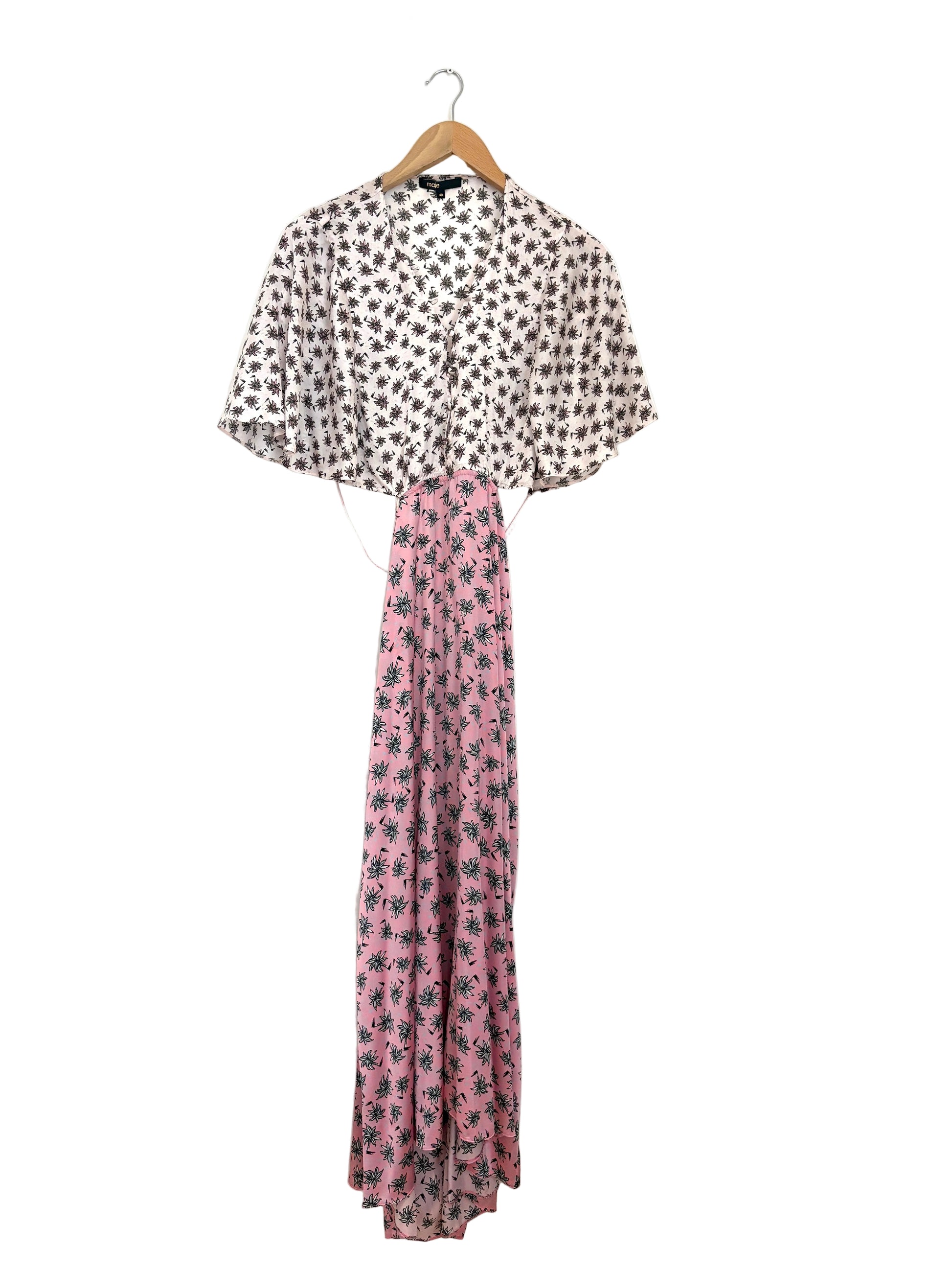Maje Palm-Tree Print Dress
