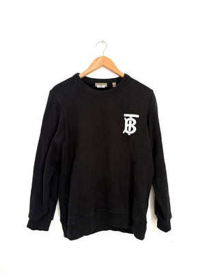 Burberry Black Monogram Jersey Jumper M