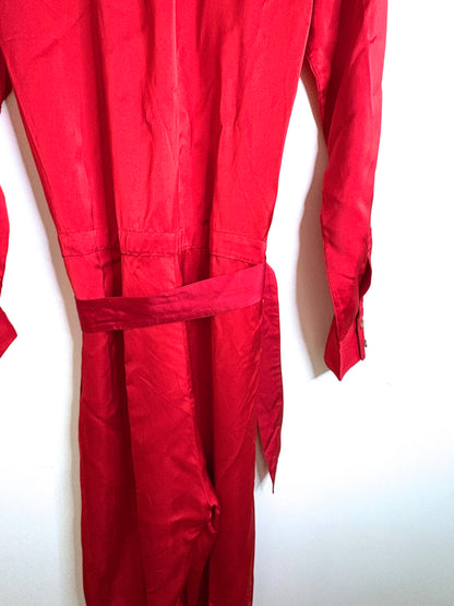 Serena Bute Red Cargo Jumpsuit UK 10