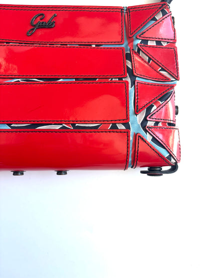 Gabs Red Leather Cut Out Design