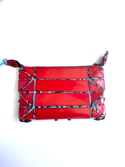 Gabs Red Leather Cut Out Design