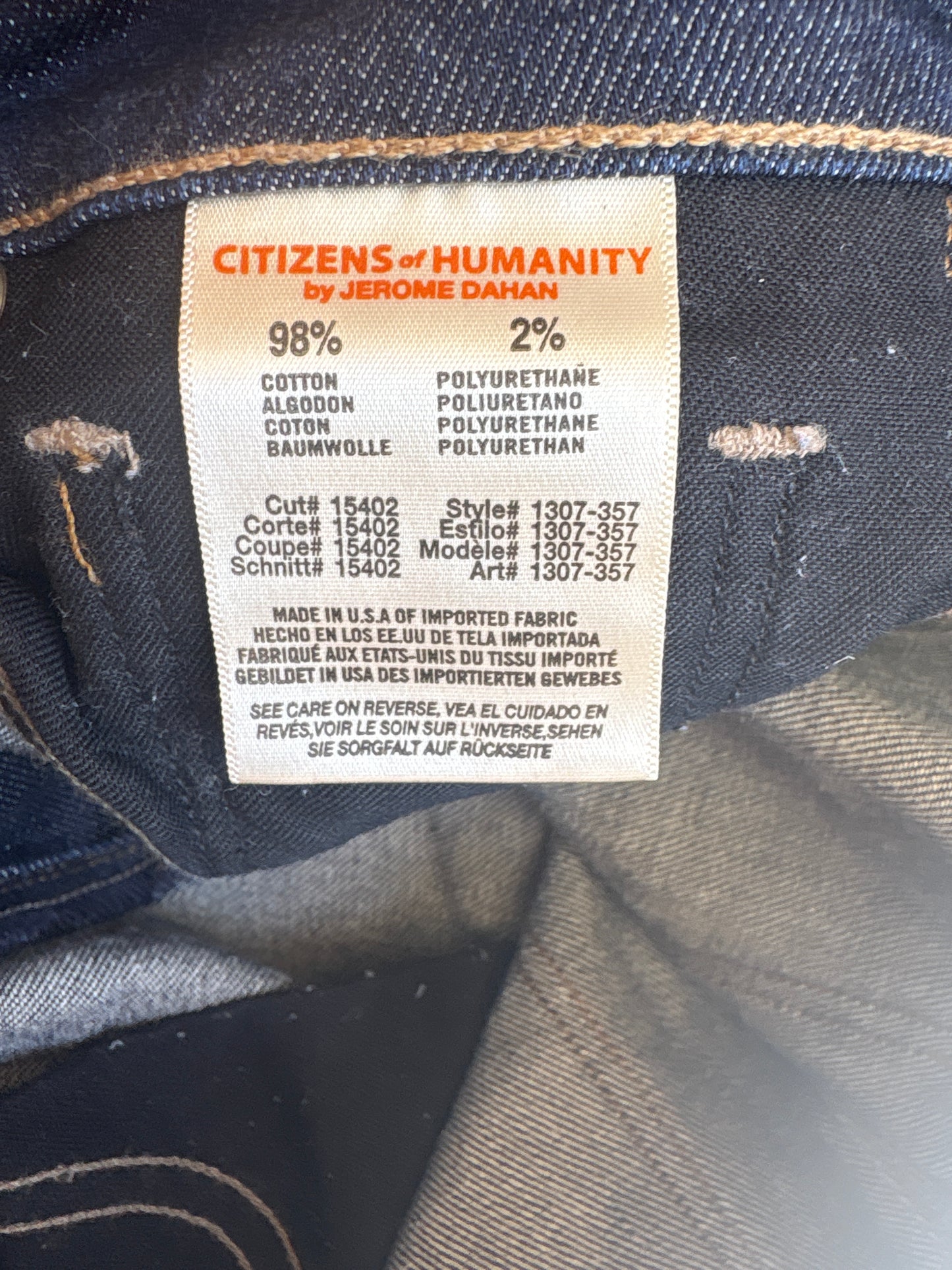 Citizens of Humanity Avedon Jeans by Jerome Dahan 27"
