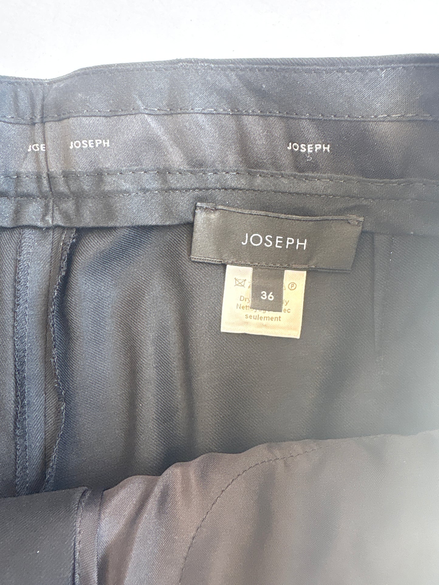 Joseph Tailored Black Trousers UK 8