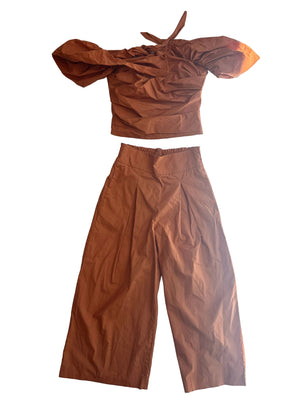 Pinko Burrnt Orange Co-ord Set UK 8
