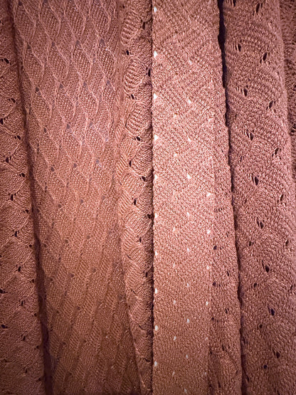 Missoni Burnt Orange Crochet Cardigan UK 6