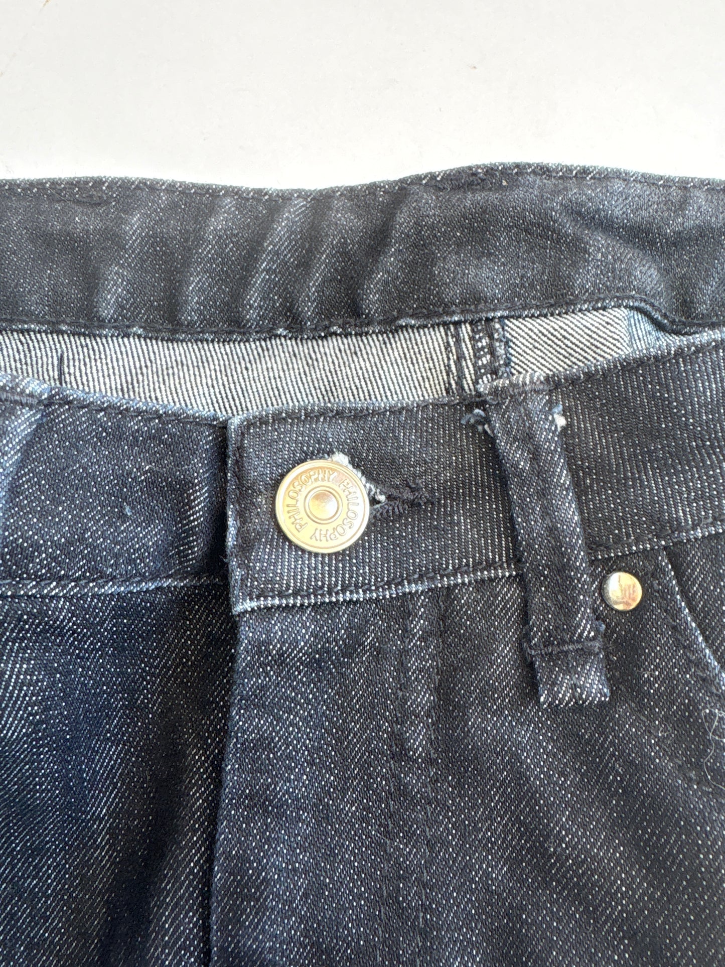Philosophy Indigo Flare Jeans UK 8