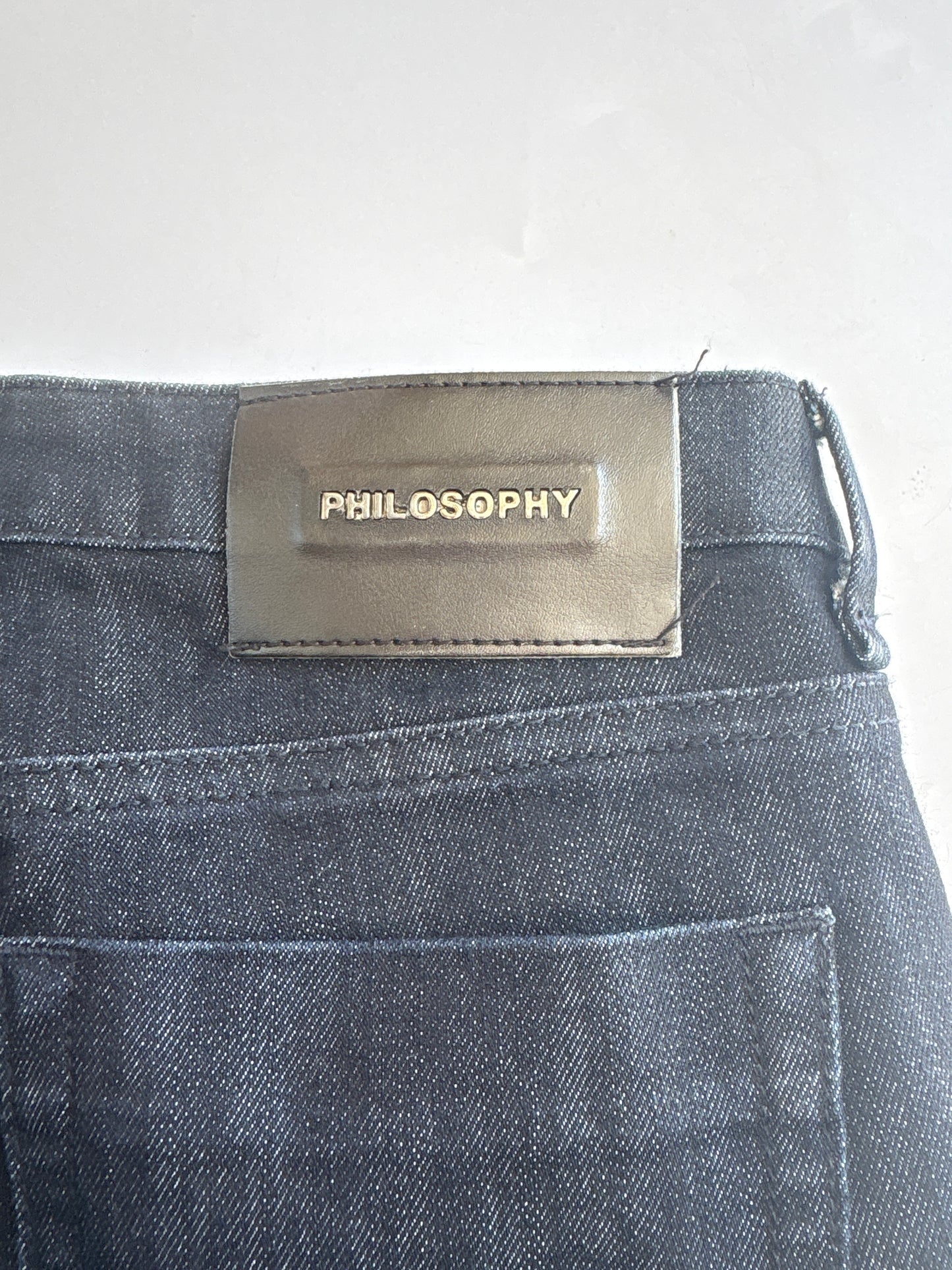 Philosophy Indigo Flare Jeans UK 8