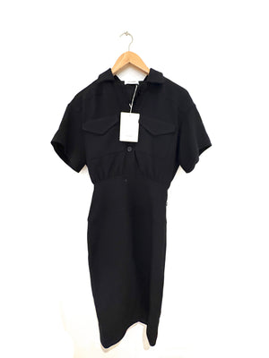 New with Tags Courrèges Black Basques Dress UK 8