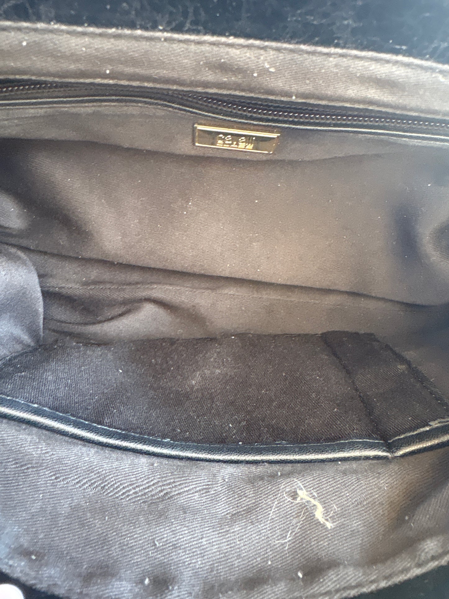 Class Cavalli Croc Leather Shoulder Bag