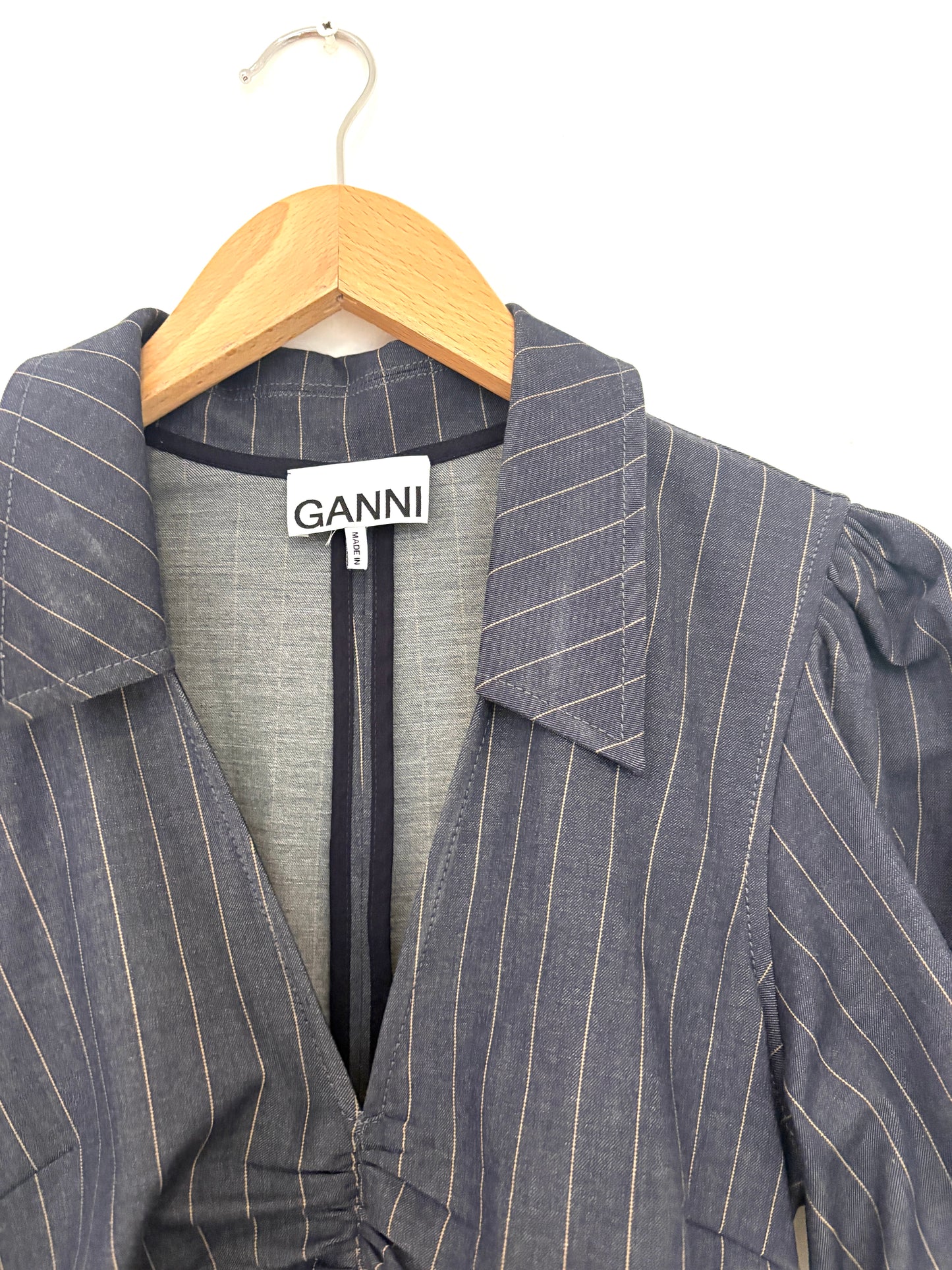 Ganni Stretch Stripe Dress UK 8