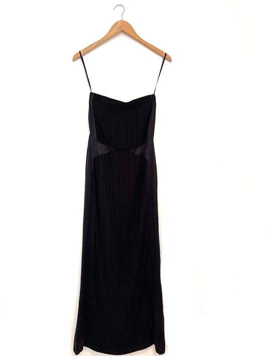 New With Tags Stefanel Black Sleeveless Dress UK 8