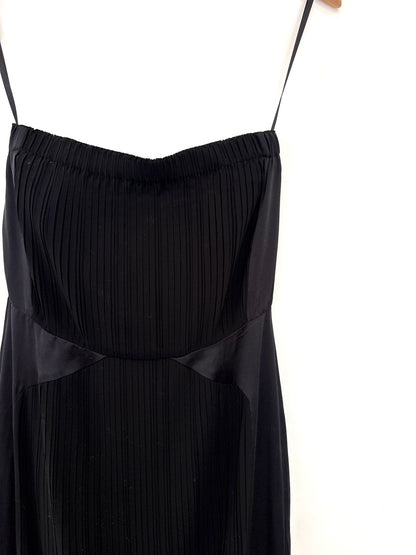 New With Tags Stefanel Black Sleeveless Dress UK 8