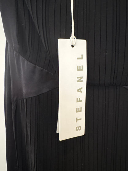 New With Tags Stefanel Black Sleeveless Dress UK 8